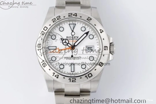 MiroTime 0117 Versatile Explorer II 42mm 216570 Black 904L SS JDF 1:1 Best Edition White Dial on Bracelet VR3285 CHS V 2174